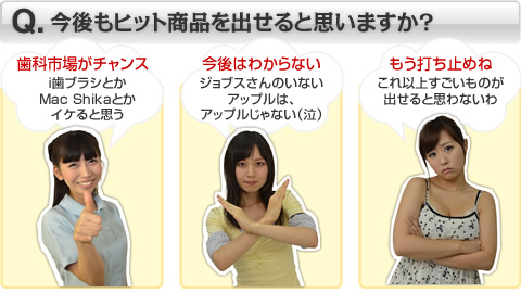 今後もヒット商品を出せると思いますか？